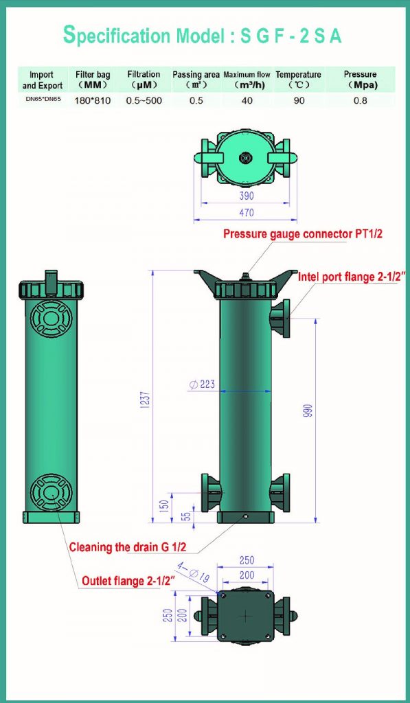 Specification Model : SGF-2SA