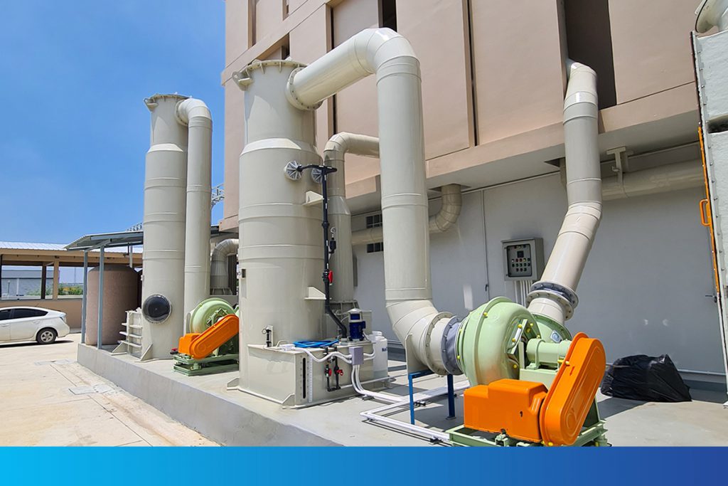 fume scrubber jhlgold ระบบบำบัดอากาศเสีย