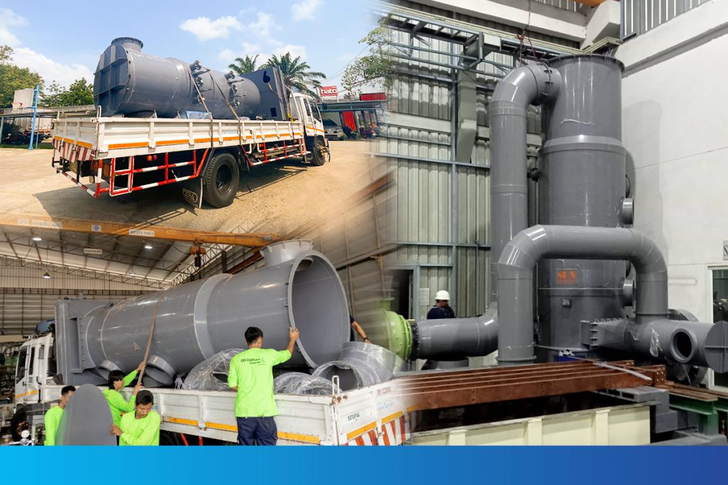 fume scrubber micron thailand ระบบบำบัดอากาศเสีย